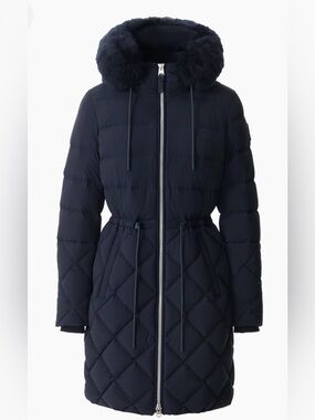 Mackage Xena Quilted Faux-Fur-Hood Down Coat NWT (real pics in listing)